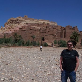 ait ben haddou vanuit de opgedroogde rivier